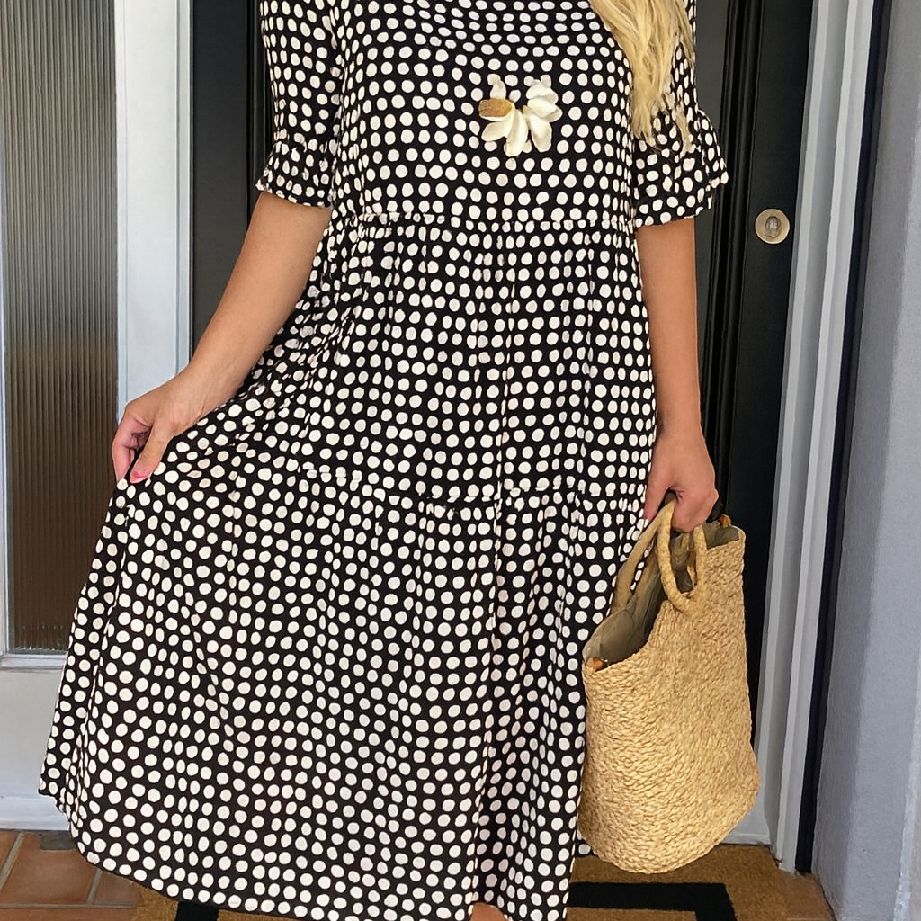 Noémie™ — Elegantná prírodná midi šaty