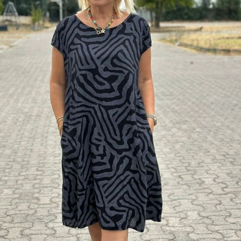 Avanille | letné šaty s okrúhlym výstrihom
