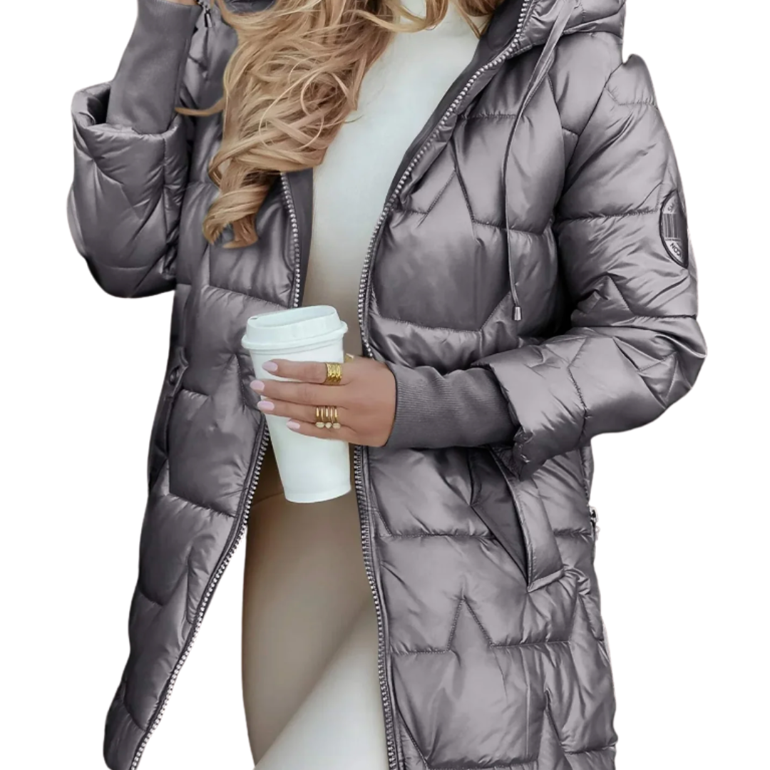 Aurelindra | Elegantný zimný kabát s kapucňou