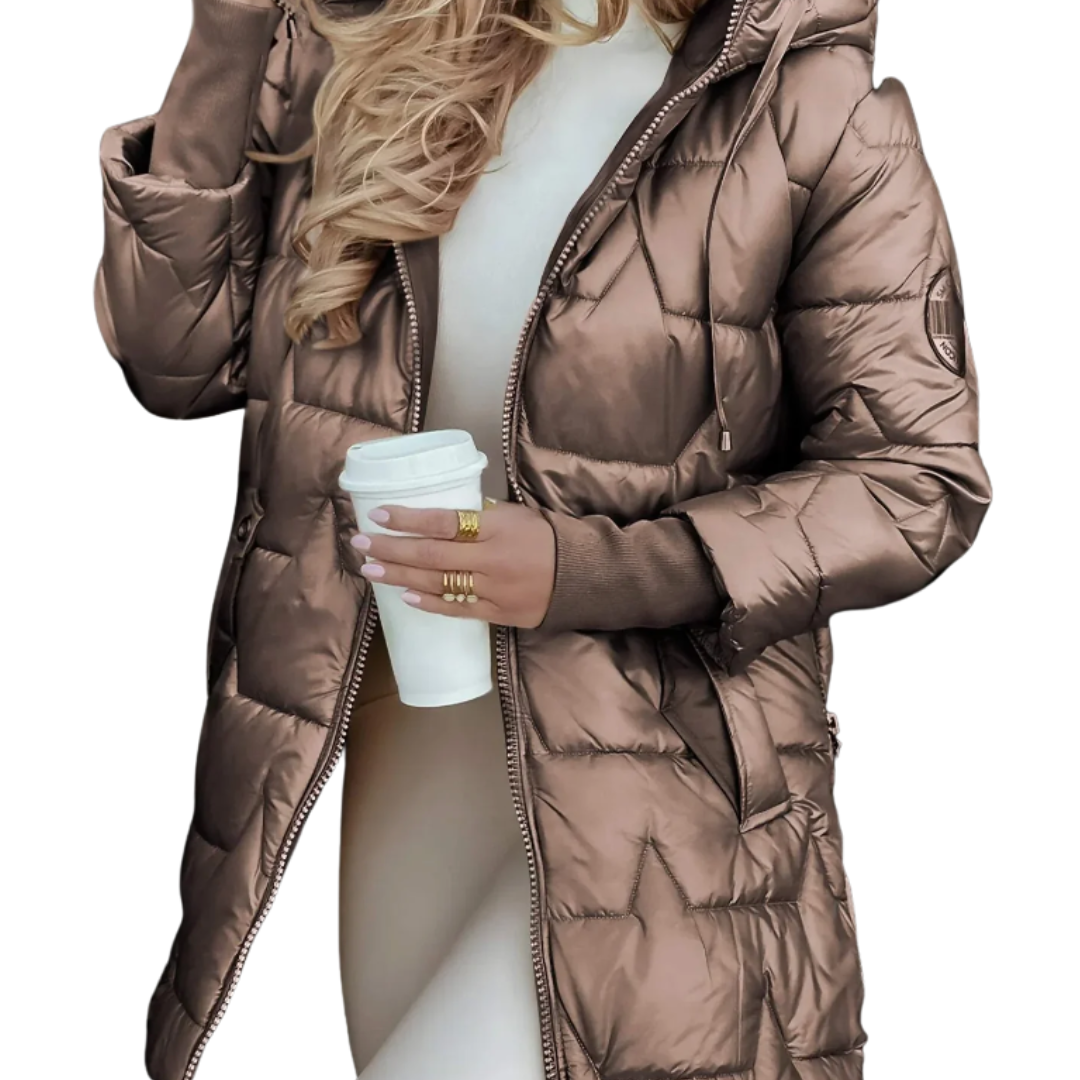 Aurelindra | Elegantný zimný kabát s kapucňou