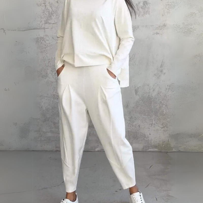 Jackquelin™ Elegant Lounge Set | Zodpovedajúci štýlový top a nohavice