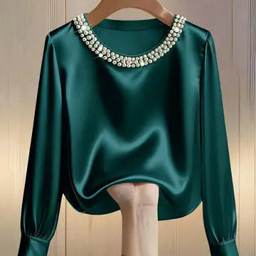 Perlisse | Elegantný top s okrúhlym výstrihom