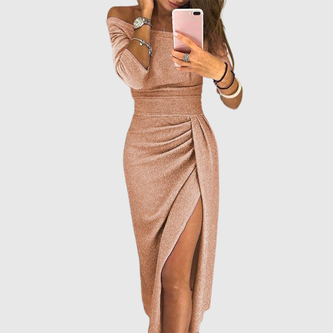 Elarienne | Chic Voľný Maxi Šaty s Halter Výstrihom