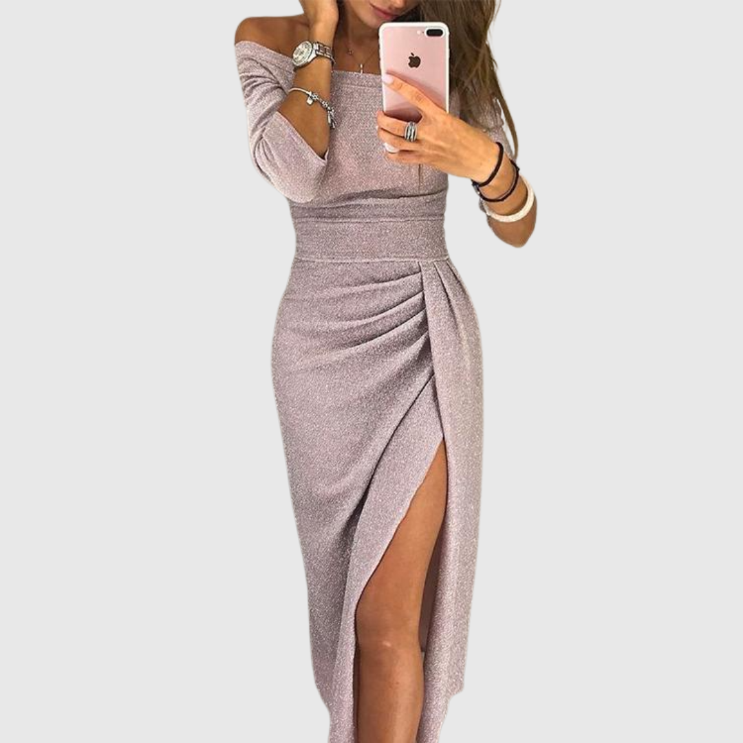 Elarienne | Chic Voľný Maxi Šaty s Halter Výstrihom
