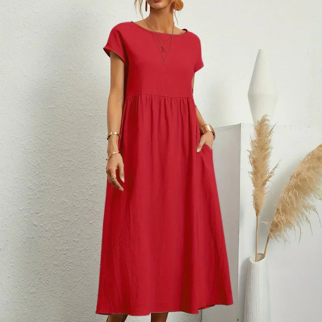 Gabrielle™ - Midi šaty s plynulým strihom a nadčasovou eleganciou