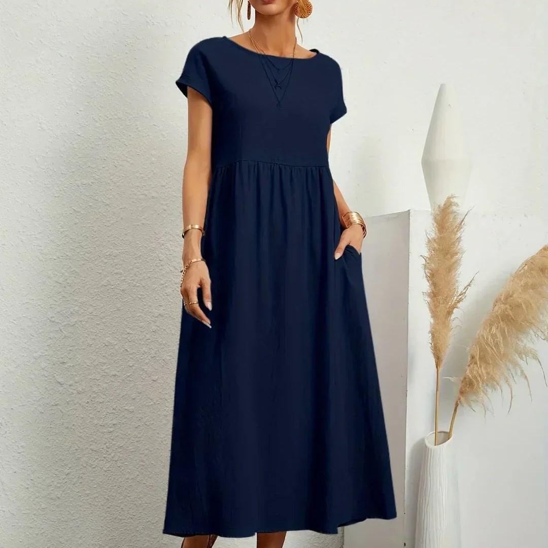Gabrielle™ - Midi šaty s plynulým strihom a nadčasovou eleganciou
