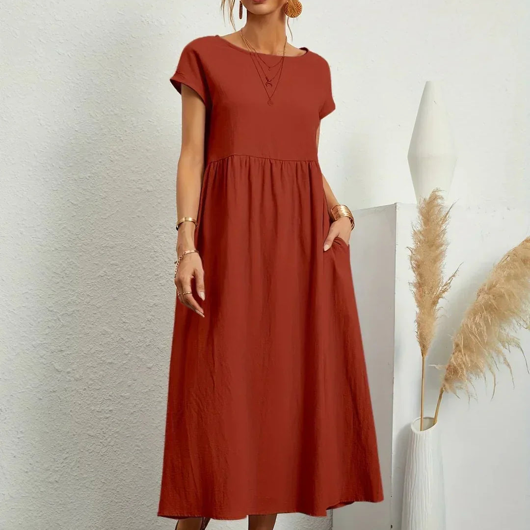 Gabrielle™ - Midi šaty s plynulým strihom a nadčasovou eleganciou