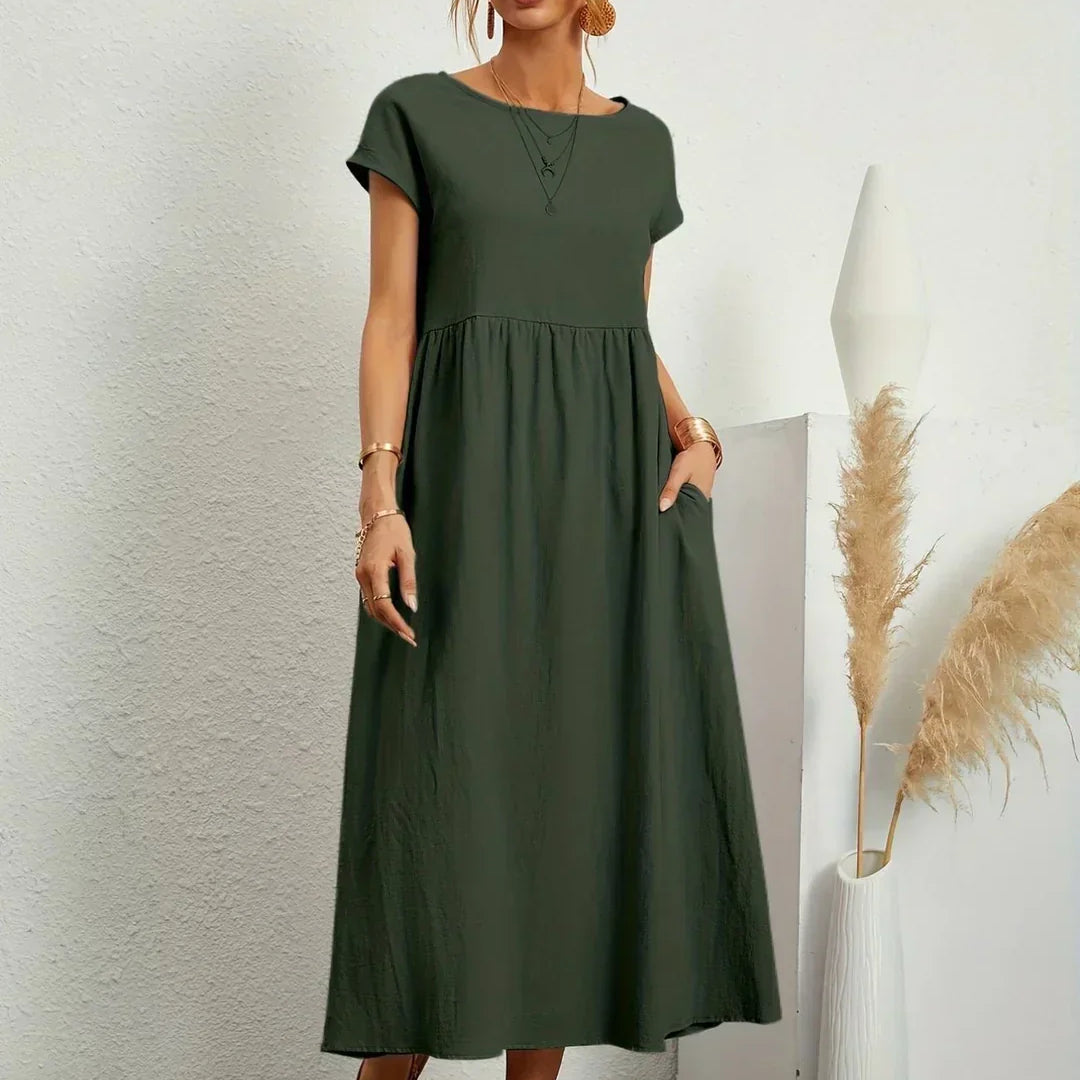 Gabrielle™ — Midi šaty s plynulou eleganciou
