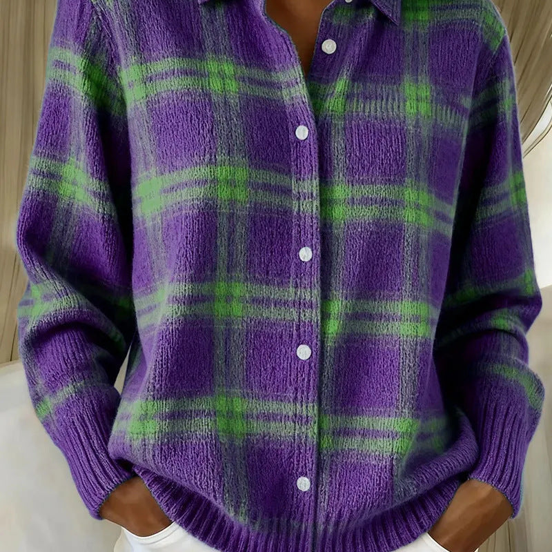 Avora Lyon | Mäkký károvaný cardigan
