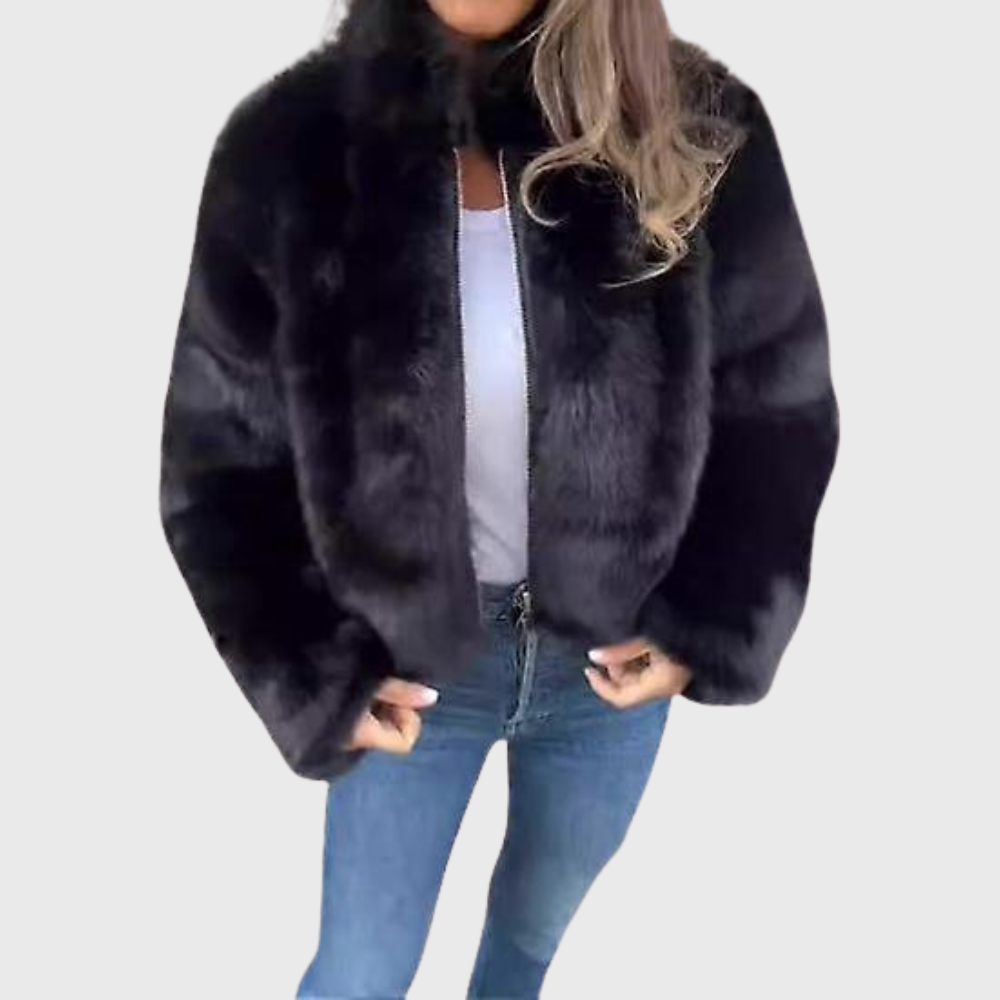 Lioraine | Elegantný kabát z umelého kožucha