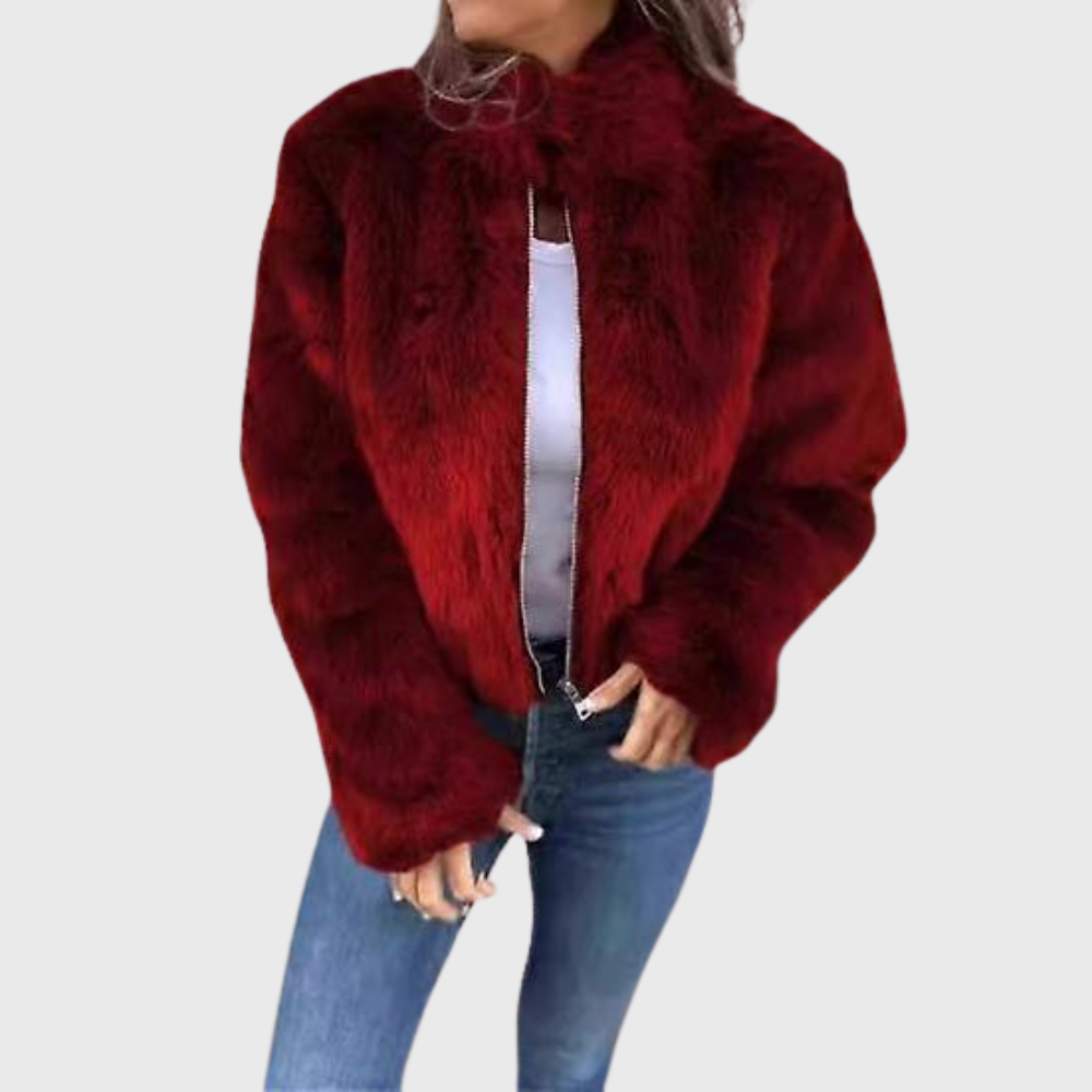 Lioraine | Elegantný kabát z umelého kožucha