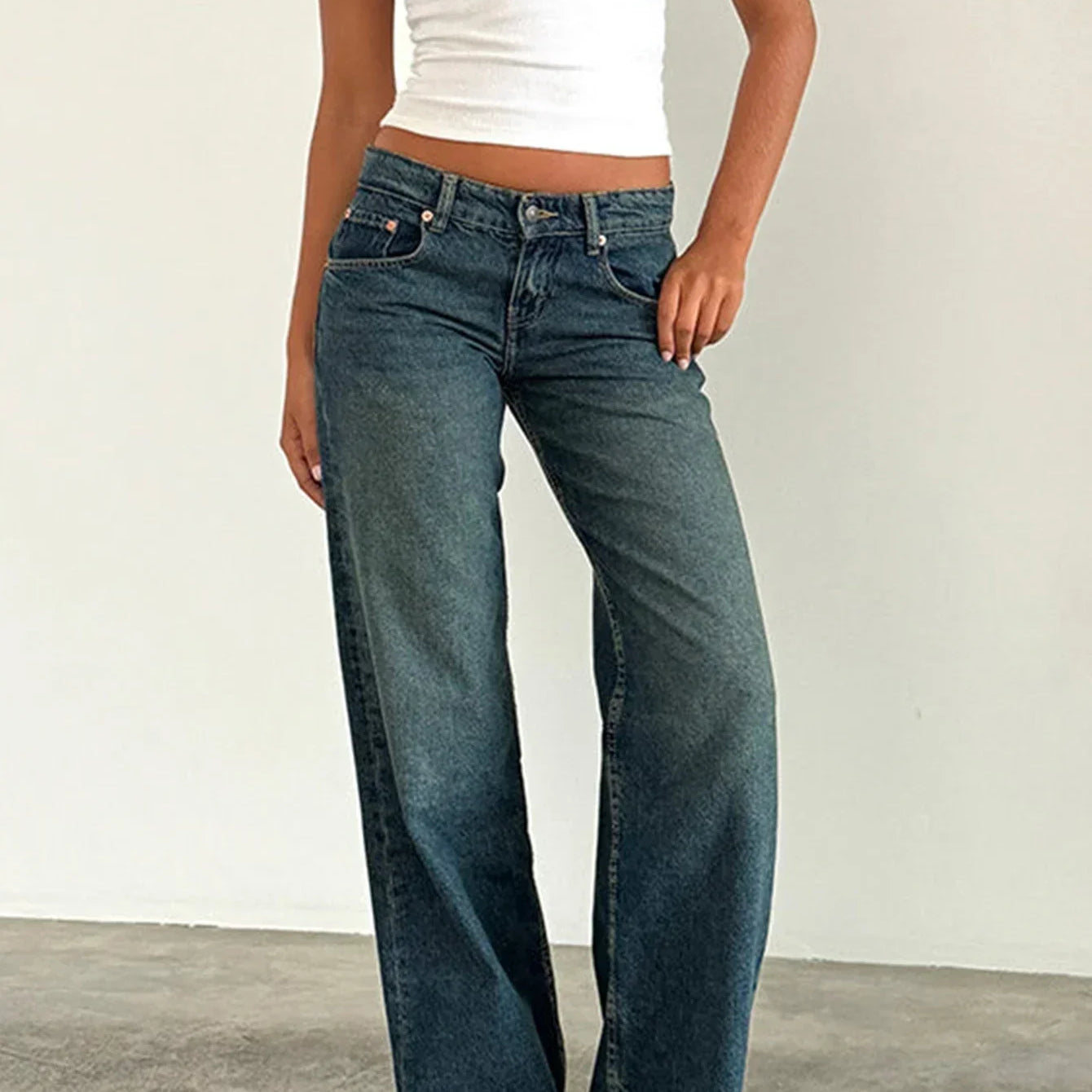 SYLVAINE™ – Vintage Casual Baggy Jeans