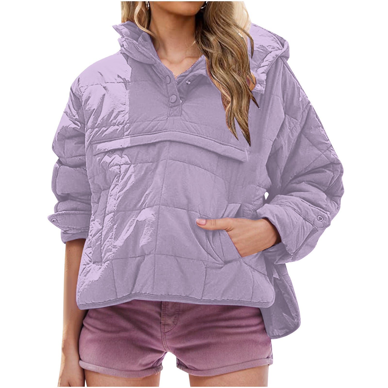 FARRELL™ – Prešívaná mikina s kapucňou oversized