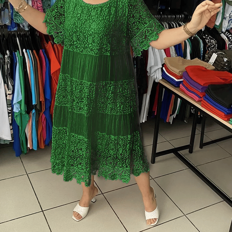 Delivara | Elegantné Šaty s Krátkym Rukávom
