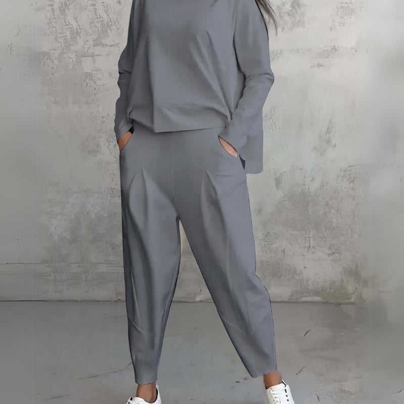 Jackquelin™ Elegant Lounge Set | Zodpovedajúci štýlový top a nohavice