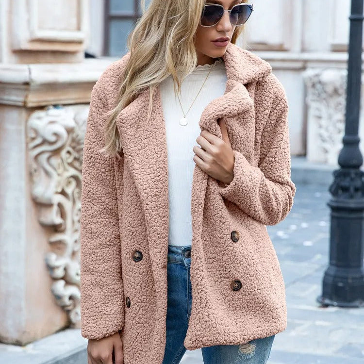 Sarvianne | Štýlový útulný teddy kabát